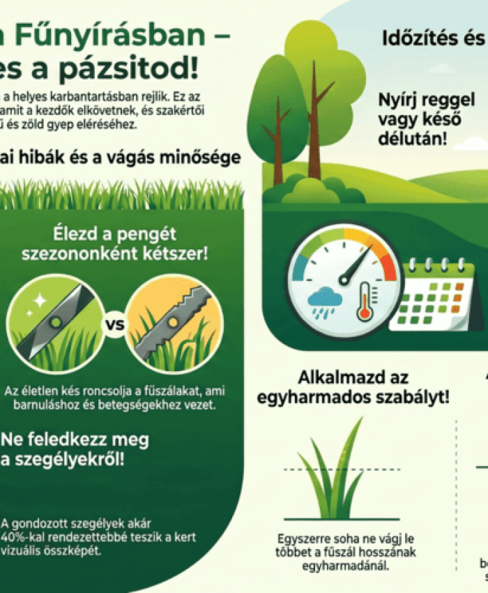 Fűnyírás kezdőknek: 7 hiba, amit szinte mindenki elkövet