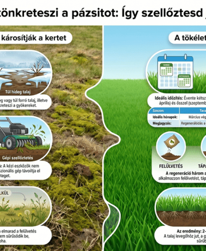 5 hiba, amit mindenki elkövet gyepszellőztetésnél (és tönkreteszi vele a gyepét)