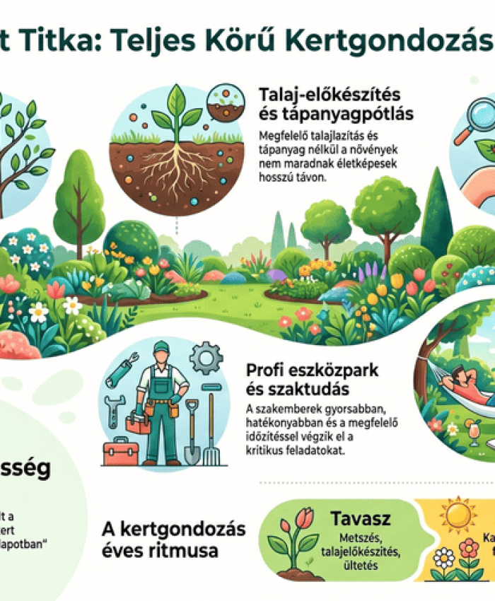 Kerti munkák: mit tartalmaz a teljes körű kertgondozás, és miért éri meg szakemberre bízni?